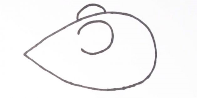 Maus zeichnen für Kinder mit Bleistift Schritt für Schritt