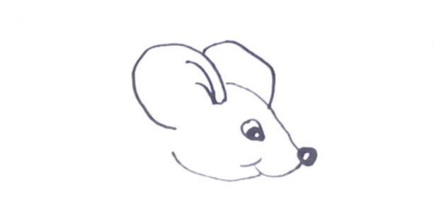 Maus zeichnen für Kinder mit Bleistift Schritt für Schritt