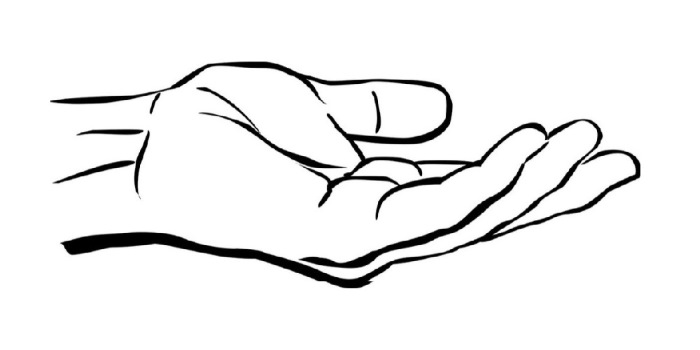 Handreferenzen zum Zeichnen von den Schultern: Konstruktion, Gesten, Winkel