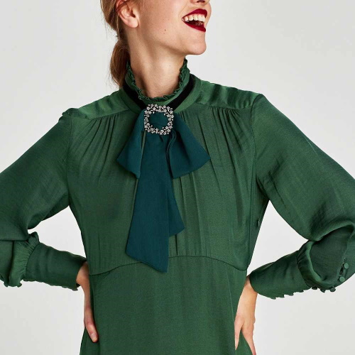 Types of collars of women's dresses. Names, photos