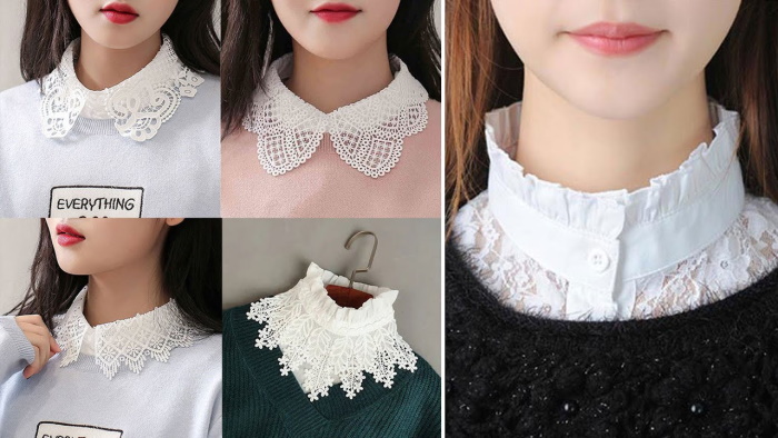 Types of collars of women's dresses. Names, photos