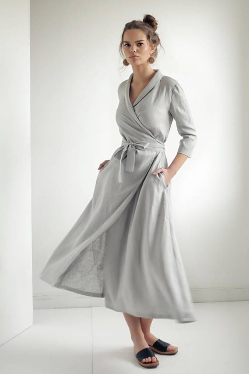 Types of collars of women's dresses. Names, photos
