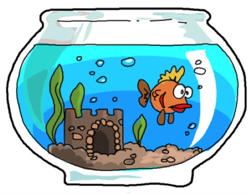 Aquarium: Zeichnen für Kinder mit Bleistift, Farben