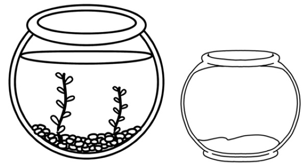 Aquarium: Zeichnen für Kinder mit Bleistift, Farben