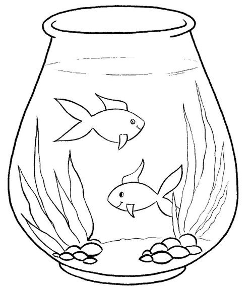 Aquarium: Zeichnen für Kinder mit Bleistift, Farben