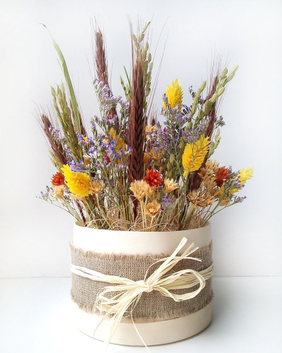 Sträuße aus getrockneten Blumen. Fotos, DIY-Kompositionen für Anfänger