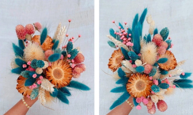 Sträuße aus getrockneten Blumen. Fotos, DIY-Kompositionen für Anfänger