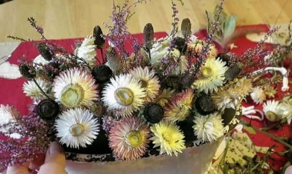 Sträuße aus getrockneten Blumen. Fotos, DIY-Kompositionen für Anfänger
