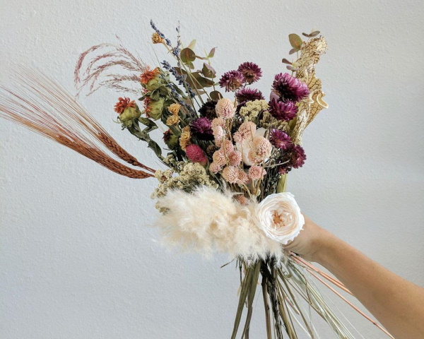 Sträuße aus getrockneten Blumen. Fotos, DIY-Kompositionen für Anfänger