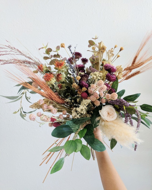 Sträuße aus getrockneten Blumen. Fotos, DIY-Kompositionen für Anfänger