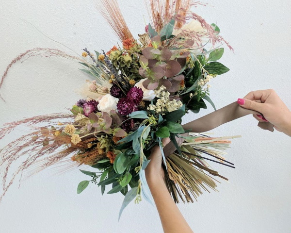 Sträuße aus getrockneten Blumen. Fotos, DIY-Kompositionen für Anfänger