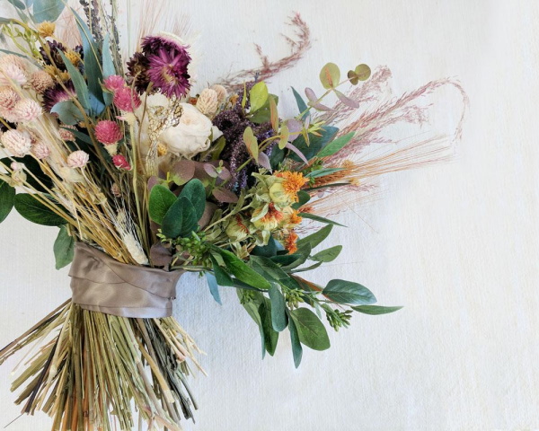 Sträuße aus getrockneten Blumen. Fotos, DIY-Kompositionen für Anfänger