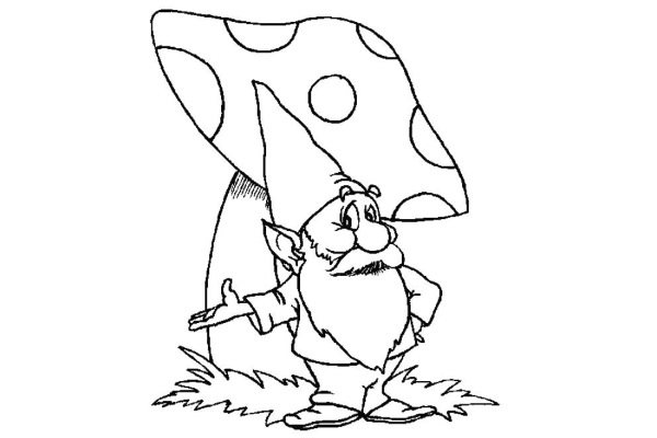 Gnome zeichnen für Kinder mit Bleistift Schritt für Schritt