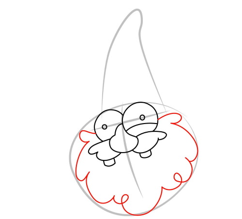Gnome zeichnen für Kinder mit Bleistift Schritt für Schritt
