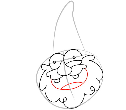 Gnome zeichnen für Kinder mit Bleistift Schritt für Schritt