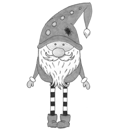 Gnome zeichnen für Kinder mit Bleistift Schritt für Schritt