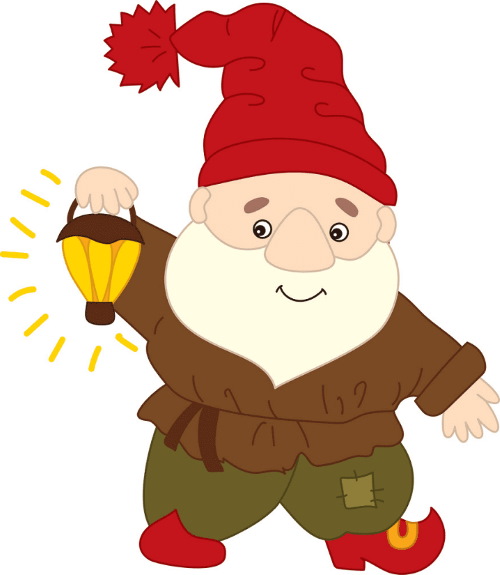 Gnome zeichnen für Kinder mit Bleistift Schritt für Schritt