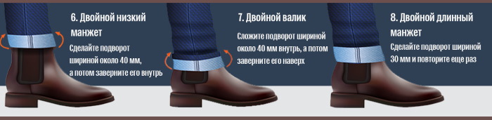 Wie man Jeans modisch hochkrempelt, den Po freihält, breite Damen