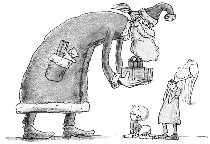 Weihnachtsmann Bleistiftzeichnung für Kinder Schritt für Schritt