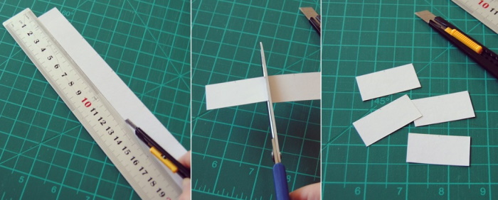 DIY-Fotoecken. Papiervorlage, Scrapbooking