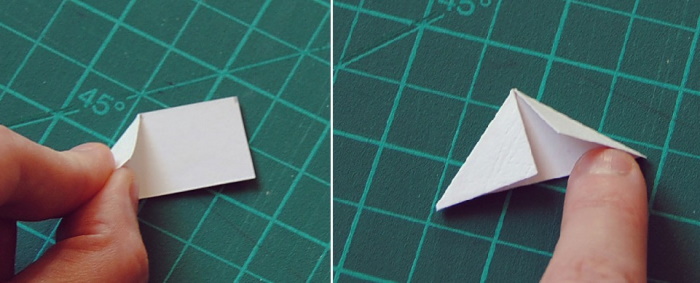 DIY-Fotoecken. Papiervorlage, Scrapbooking