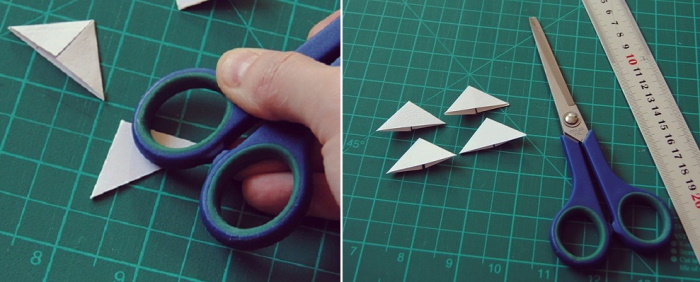DIY-Fotoecken. Papiervorlage, Scrapbooking