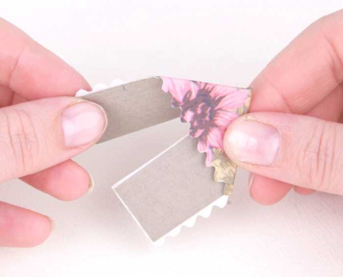 DIY-Fotoecken. Papiervorlage, Scrapbooking