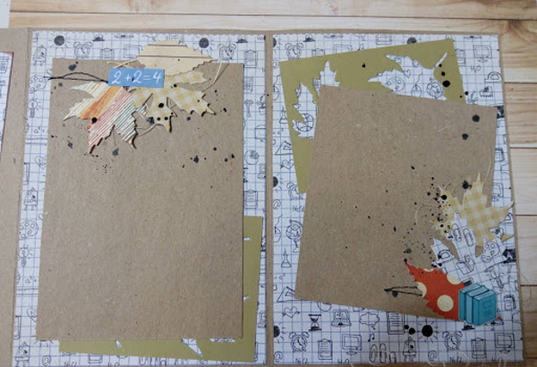 DIY-Fotoecken. Papiervorlage, Scrapbooking