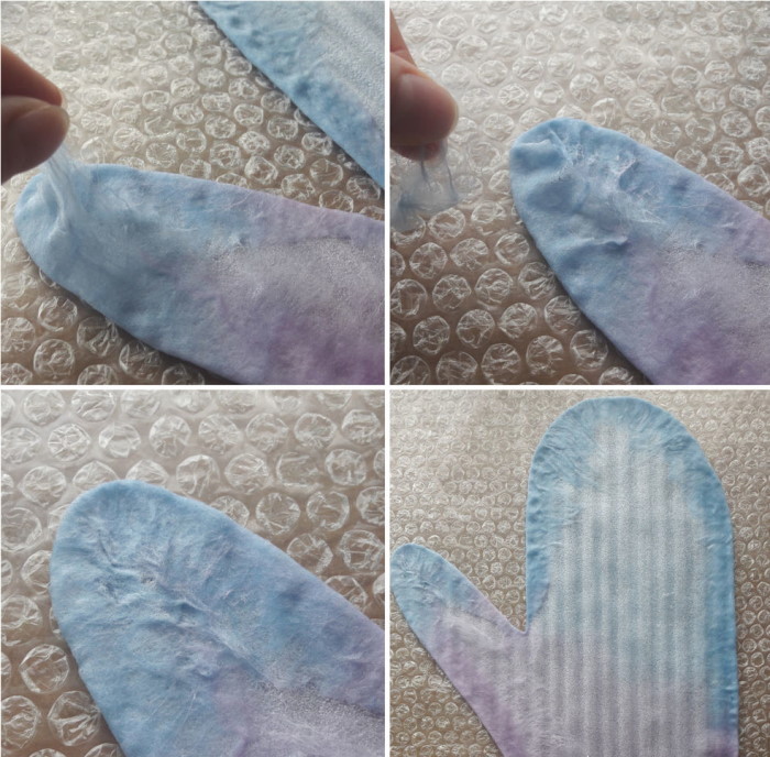 DIY-Fäustlinge aus gefilzter Wolle. Foto