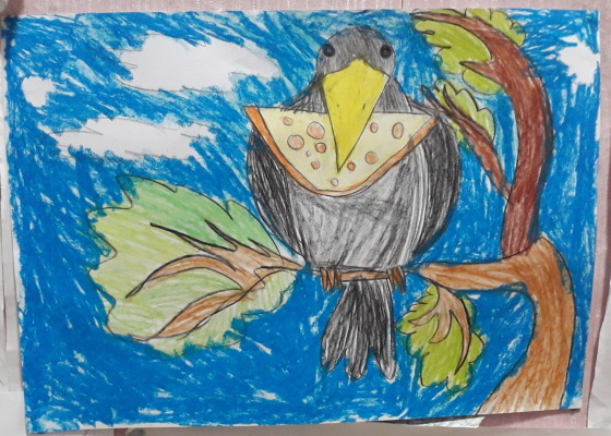 Krähe zeichnen für Kinder mit Bleistift Schritt für Schritt