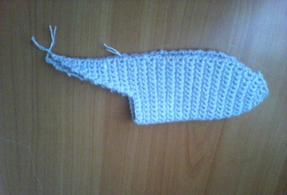 Gestrickte Hausschuhe mit Filzsohle für Anfänger. Schema