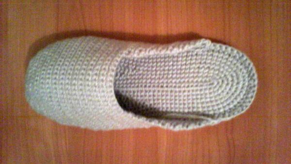 Gestrickte Hausschuhe mit Filzsohle für Anfänger. Schema