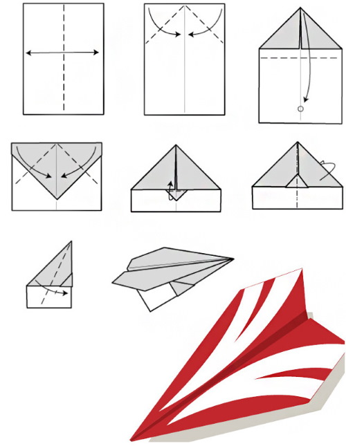Wie man ein Papierflugzeug baut, das gut fliegt