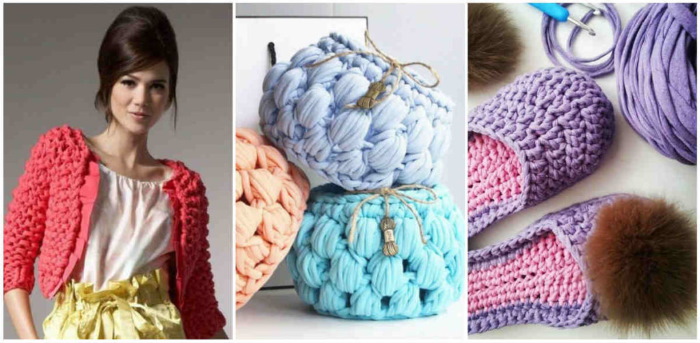 Garn zum Handstricken ohne Stricknadeln. Namen, wie man strickt
