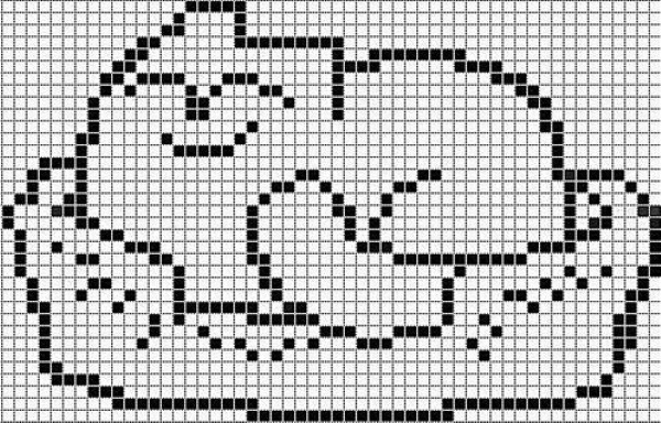 Katzen- und Kätzchenzeichnungen nach Zellen: klein, einfach