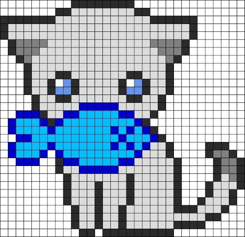 Katzen- und Kätzchenzeichnungen nach Zellen: klein, einfach