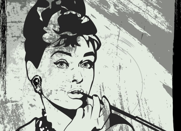 Einfache Zeichnungen im Grunge-Stil mit Bleistift zum Kopieren