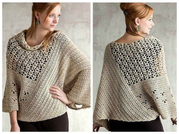 Stricken im Boho-Stil für Frauen mit Stricknadeln. Komplette Diagramme, Modelle, Muster