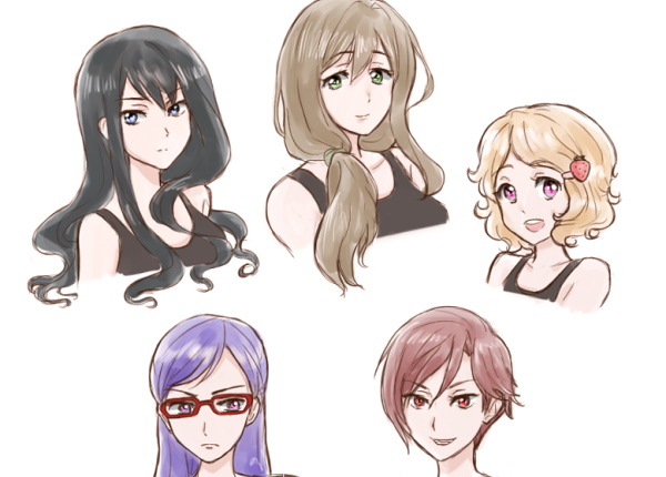 Anime-Frisuren für Mädchen. Wie man mit langen, kurzen und mittellangen Haaren zeichnet