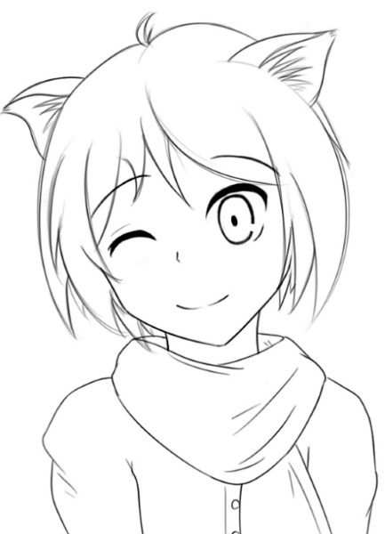 Anime Tian zum Skizzieren mit Bleistift für Anfänger