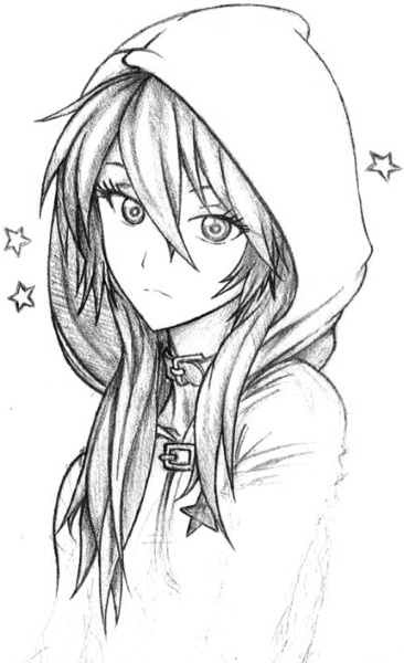 Anime Tian zum Skizzieren mit Bleistift für Anfänger