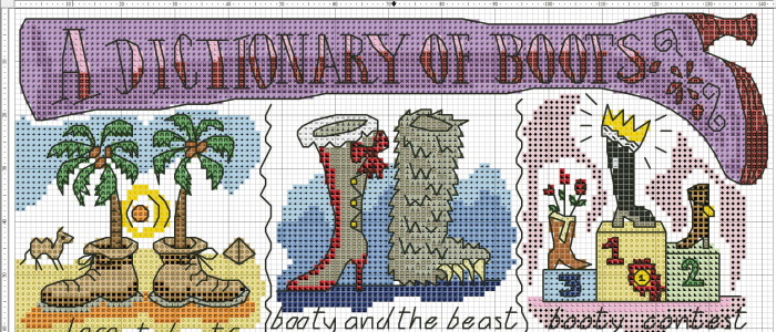 Bothy Threads-Sets, Kreuzstichmuster