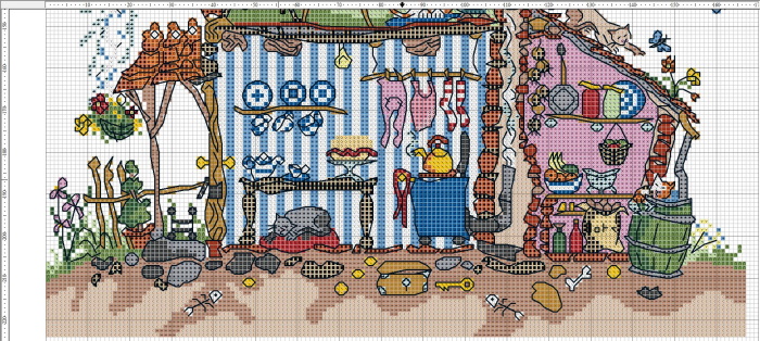 Bothy Threads-Sets, Kreuzstichmuster