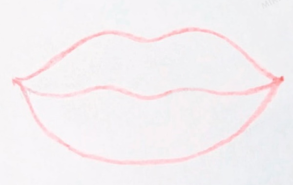 Lippen zeichnen mit Bleistift Schritt für Schritt für Anfänger