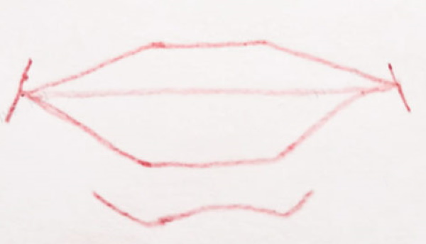 Lippen zeichnen mit Bleistift Schritt für Schritt für Anfänger