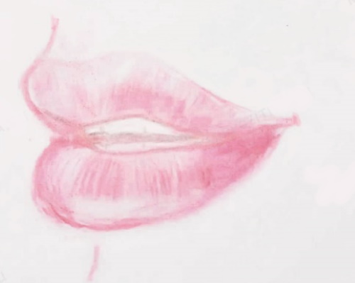 Lippen zeichnen mit Bleistift Schritt für Schritt für Anfänger