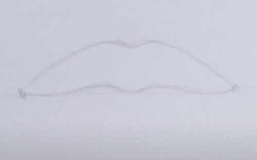 Lippen zeichnen mit Bleistift Schritt für Schritt für Anfänger