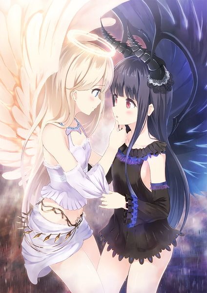 Zeichnungen zum Kopieren von Anime-Dämonen und Engeln