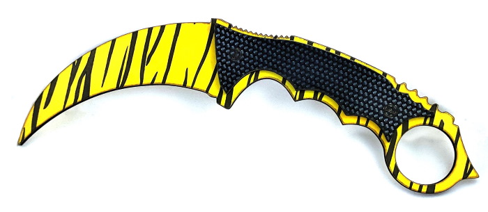 Karambit fatto di cartone. Come realizzare un coltello con le tue mani