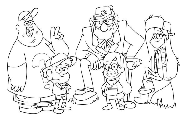 Disegni facili da schizzi di Gravity Falls